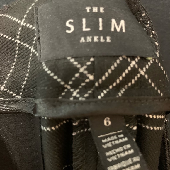 WHBM Plaid Slim Ankle Pants - Picture 6 of 7